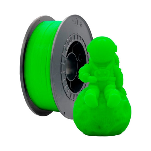 Filamento 3D PLA - Diametro 1.75mm - Bobina 1kg - Color Verde Fluorescente