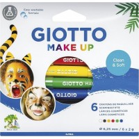 Giotto Make Up Classic Pack con 6 Lapices Cosmeticos - Se Lava con Agua - Dermatologicamente Testado - Colores Clasicos Surtidos