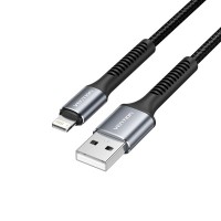 Vention CableTech Lightning-USB-A Cable de Datos - Aluminio Duradero - Transmision 480Mbps - Potencia 2A