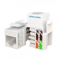 Vention Conector de Red UTP RJ45 Cat.6 - Blanco y Negro