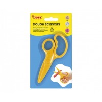 Jovi Dough Scissors Tijeras para Pasta de Modelar - Uso Infantil - Tambien Corta Papel - Color Amarillo