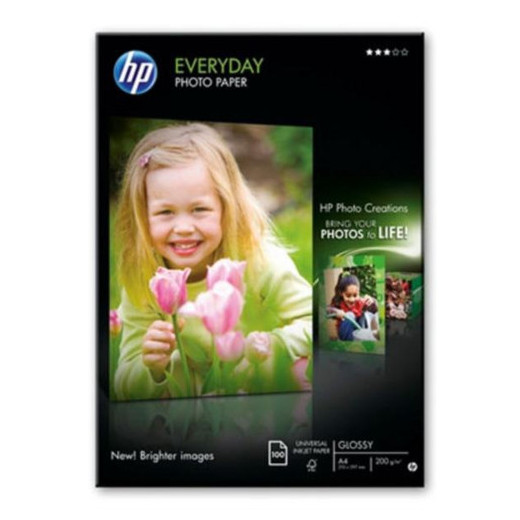 HP Q2510A Papel Fotografico Everyday Glossy 100 Hojas A4 200gr