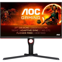 AOC G3 Monitor 27" Mini LED VA QHD HDR1000 180Hz - Respuesta 1ms - Ajustable en Altura