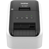 Brother QL800 Impresora Profesional Termica de Etiquetas USB - 93 Etiquetas por min. - Resolucion 300x600ppp - Impresion a Negro y Rojo - Cortador Automatico