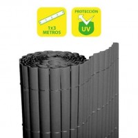 SunGarden Cañizo Plastico Doble Cara 1x3m - Color Gris Oscuro