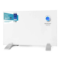 Orbegozo REW 1000 Panel Radiante Wi-Fi Inteligente - Control por Voz - Programacion Diaria y Semanal - Deteccion de Ventanas Abiertas - Seguridad Infantil - Display Digital LCD