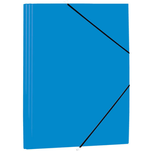 Mariola Carpeta de Polipropileno con Solapas 450 Micras - Formato Folio - Medidas 34x25cm - Cierre con Goma Elastica - Color Azul