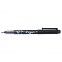 Pilot Rotulador de Punta Fina V-Sign Pen - Punta Fina de 2mm - Trazo de 0.6mm - Color Negro