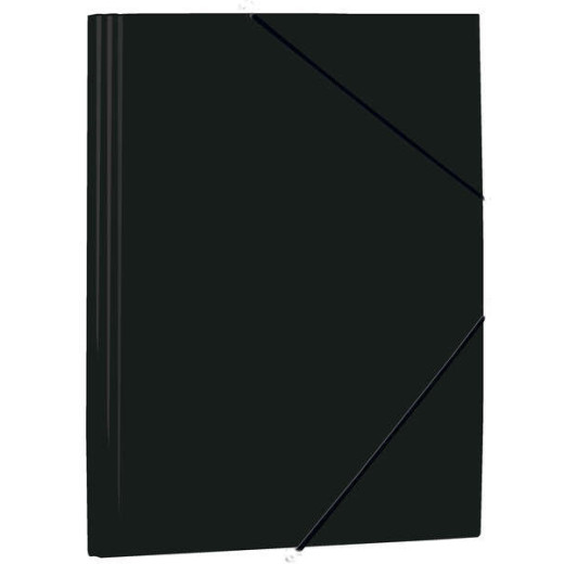 Mariola Carpeta de Polipropileno con Solapas 450 Micras - Formato Folio - Medidas 34x25cm - Cierre con Goma Elastica - Color Negro