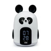 Bigben Kids Despertador Luz Nocturna Tactil - Alarma Programable - 3 Sonidos - Intensidad de Luz Ajustable - Pantalla con Hora - Color Blanco