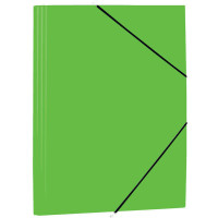 Mariola Carpeta de Polipropileno con Solapas 450 Micras - Formato Folio - Medidas 34x25cm - Cierre con Goma Elastica - Color Verde