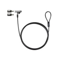 Tooq Cable Seguridad Nano 2.5x6mm Llave Para Portatiles - Color Gris