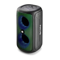 NGS Roller Beast Altavoz Bluetooth 32W TWS - Iluminacion RGB - Autonomia hasta 30h - Resistencia al Agua IPX5 - Correa de Transporte - Color Negro