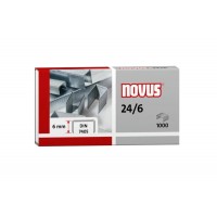 Novus 24/6 Din Caja de 1000 Grapas 24/6 Galvanizadas