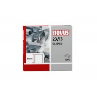 Novus 23/13 Super Caja de 1000 Grapas 23/13 Galvanizadas para Grapadoras de Gruesos