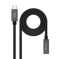 Nanocable Cable USB 3.2 Gen2x2 60W 4K/60Hz USB-C M/H - 0.5m - Color Negro