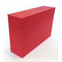 Elba Caja de Transferencia Resistente 39.6x25.4cm - Tapa con Cierre de Seguridad - Asa Ergonomica - Color Rojo Intenso