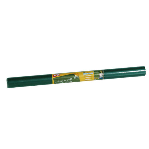Apli Rollo de Pizarra Verde Adhesivo Reposicionable - Tamaño 0.45x2m - Grosor 210m - Se Corta Facilmente - Apta para Superficies Lisas y Solidas - Facil de Limpiar - Color Verde