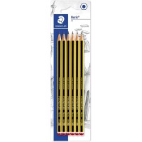 Staedtler Noris 120 Pack de 6 Lapices de Grafito Hexagonales HB - Resistencia a la Rotura - Madera de Bosques Sostenibles