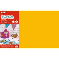 Apli Goma Eva Naranja 600x400 - 5 Hojas de Tamaño Grande y Flexible - Ideal para Manualidades y Decoracion