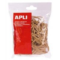 Apli Gomas Elasticas de Caucho Natural - Ø 100 x 2mm - Gran Elasticidad y Resistencia - 1kg de Contenido