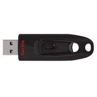 Sandisk Cruzer Ultra Memoria USB 3.0 64GB - Hasta 80MB/s de Transferencia - Color Negro (Pendrive)