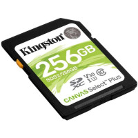 Kingston Tarjeta SDXC 256GB UHS-I Clase 10 100MB/s Canvas Select Plus