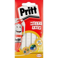 Pritt Multitack Pack de 65 Piezas de Masilla Adhesiva Blanca - Fuertes