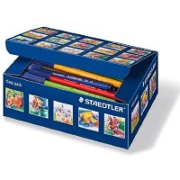 Staedtler Noris 326 Pack de 100 Rotuladores de Punta Fina - Trazo 1mm Aprox - Tinta Base de Agua - Colores Surtidos