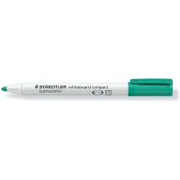 Staedtler Lumocolor 341 Marcador para Pizarra Blanca - Punta Biselada 1 - 2mm Aprox - Secado Rapido - Color Verde