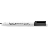 Staedtler Lumocolor 341 Marcador para Pizarra Blanca - Punta Biselada 1 - 2mm Aprox - Secado Rapido - Color Negro