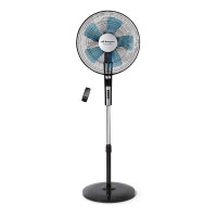 Orbegozo SF 0640 Ventilador de Pie con Mando a Distancia - Potente Motor de 65W - Temporizador de hasta 7.5H - Oscilacion Automatica - Base Estable - Panel LED - Practico y Eficiente