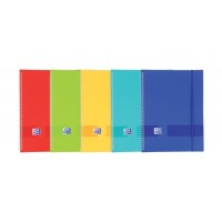 Oxford Live & Go A4 Carpeta de Fundas - Tapa de Plastico Opaco - Espiral 40 Fundas - Color Vivos