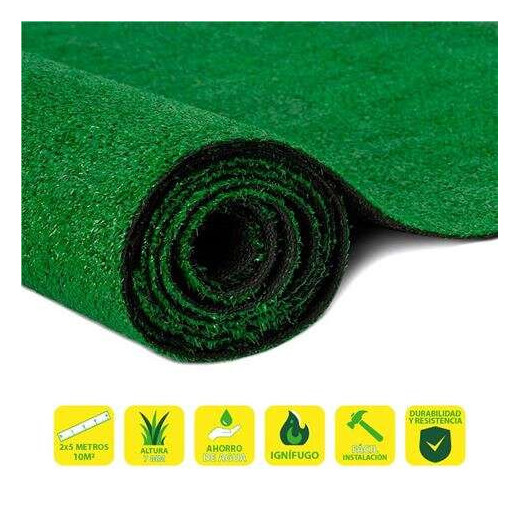 SunGarden Cesped Artificial 2x5m 7mm Serie - Ecoverde