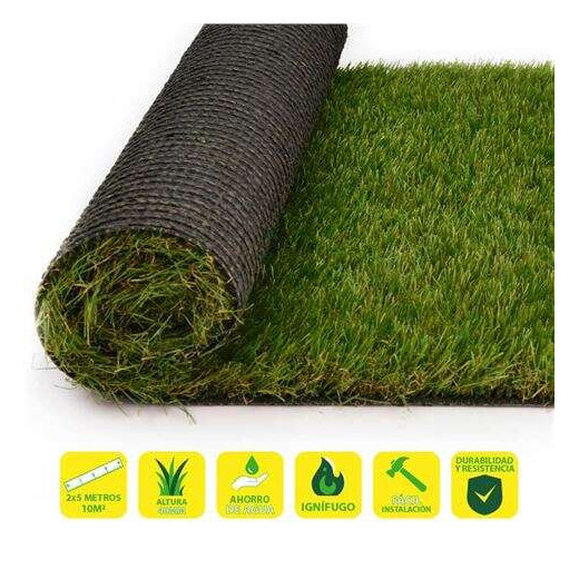 SunGarden Cesped Artificial 2x5m - 40mm - Serie Elegant