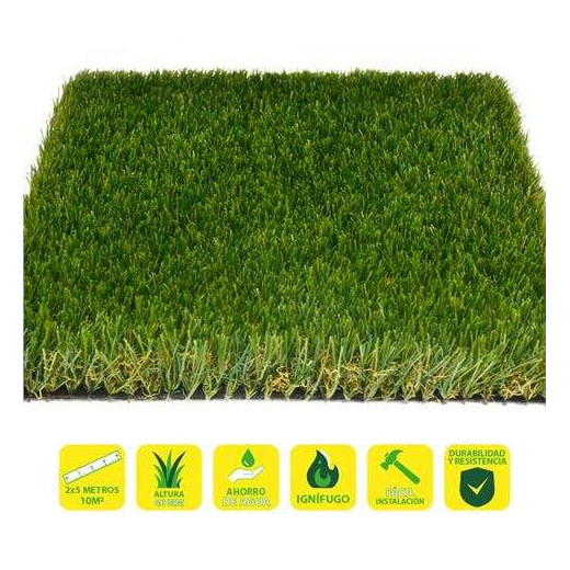 SunGarden Cesped Artificial 2x5m - 40mm - Serie Alpino Superior