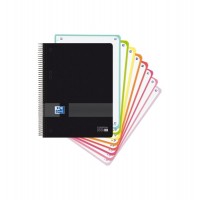 Oxford Live & Go A5+ Europeanbook - Tapa de Plastico - 160 Hojas - Colores Surtidos