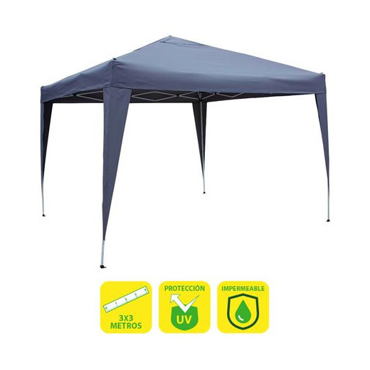Sungarden Carpa Plegable Acero 3x3m - Color Azul