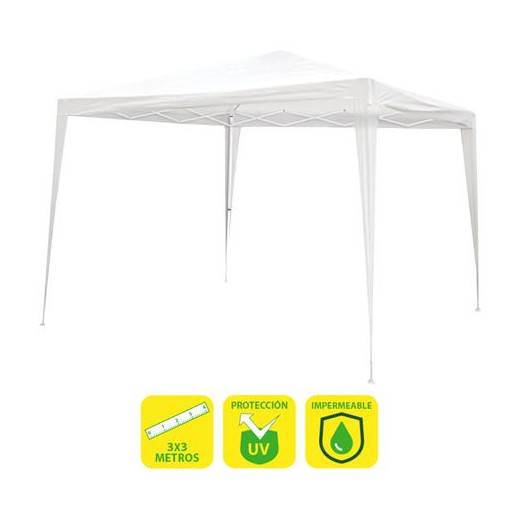Sungarden Carpa Acero Rafia 3x3m - Color Blanco