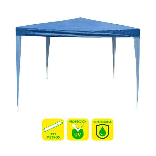 Sungarden Carpa Acero Rafia 3x3m - Color Azul