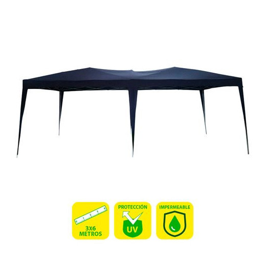 Sungarden Carpa Plegable Acero 3x6m Azul Oscuro - Color Azul