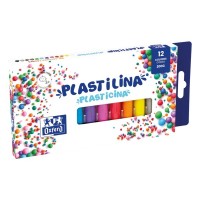 Oxford Plastilina 12 Colores 100gr - Textura Suave y Maleable - Ideal para Modelar y Crear Obras de Arte