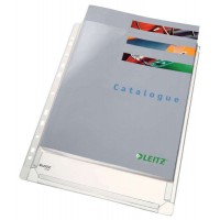 Esselte Fundas Fuelle Estandar A4 PVC Liso Multitaladro-11 - Capacidad 200 Hojas - Transparente (170 Micras)