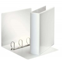 Esselte Carpeta Canguro Gama Basica A4 4 Anillas 4D 50mm - Capacidad para 480 hojas A4 (80 g/m²) -  Color Blanco