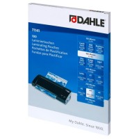 Dahle Pack de 100 Fundas para Plastificar Brillo A4 - 80 Micras - Alta Calidad - Transparente