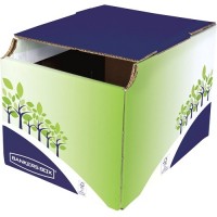 Bankers Box Papelera de Sobremesa en Carton Onda B - Capacidad 16 Litros - Certificacion FSC - Ideal para Reciclado de Papel