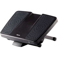 Fellowes Ultimate Professional Series Reposapies - 3 Ajustes de Altura - Base Antideslizante - Color Negro