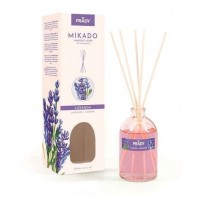 Prady Ambientador Mikado Lavanda - Frasco de Cristal 100ml y Varitas Difusoras