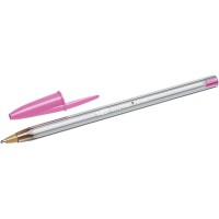 Bic Cristal Fun Boligrafo de Bola - Punta Gruesa de 1.6mm - Tinta con Base de Aceite - Color Rosa