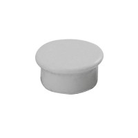 Dahle 95513 Pack de 10 Imanes para Pizarra Blanca - Diametro de 13mm - Color Gris